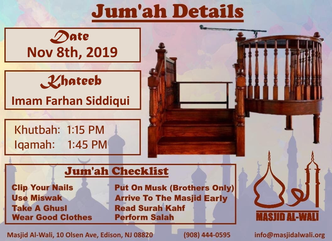 Jummah Prayer – Masjid Al-Wali